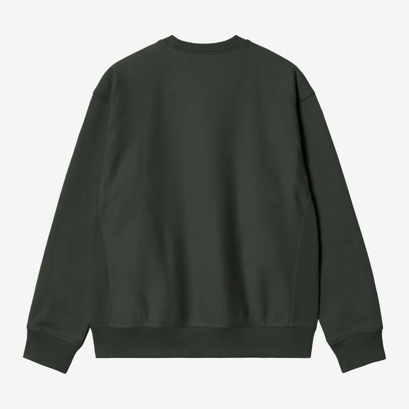Carhartt WIP American Script Sweat - Raven-1