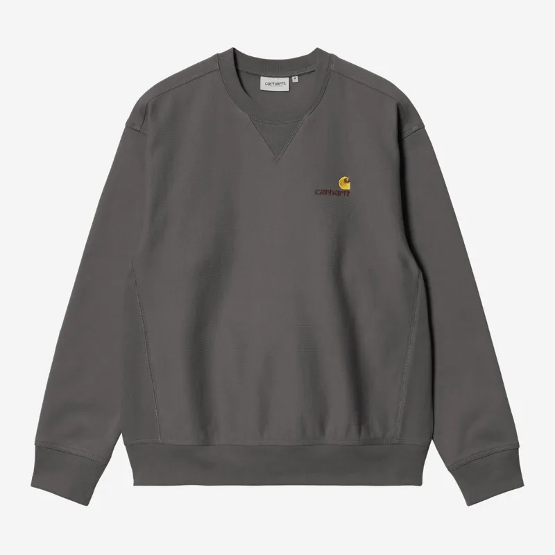 Carhartt WIP American Script Sweat - Graphite