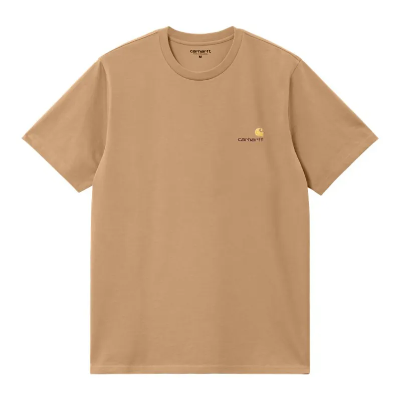 Carhartt WIP American Script T-Shirt - Peanut