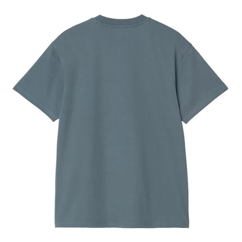 Carhartt WIP American Script T-Shirt - Office Blue-1