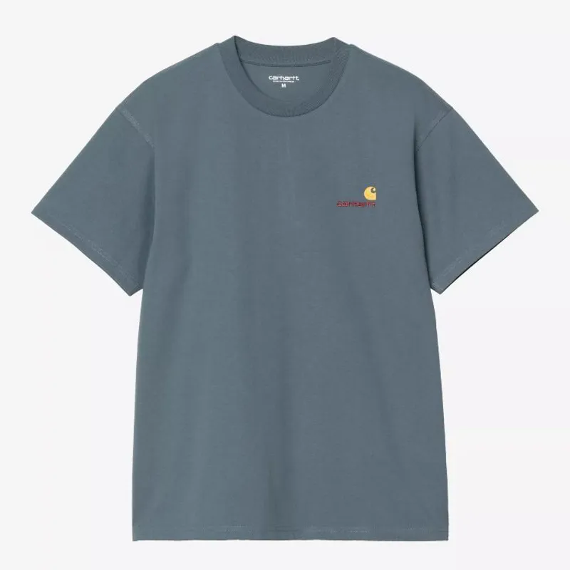 Carhartt WIP American Script T-Shirt - Office Blue