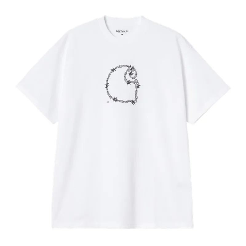 Carhartt WIP Barbwire C T-Shirt - White