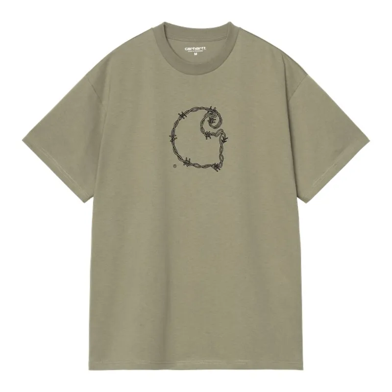 Carhartt WIP Barbwire C T-Shirt - Dollar Green