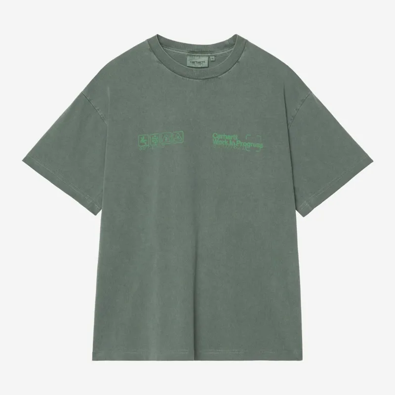 Carhartt WIP Boxed T-Shirt - Dark Scarab Garment Dyed