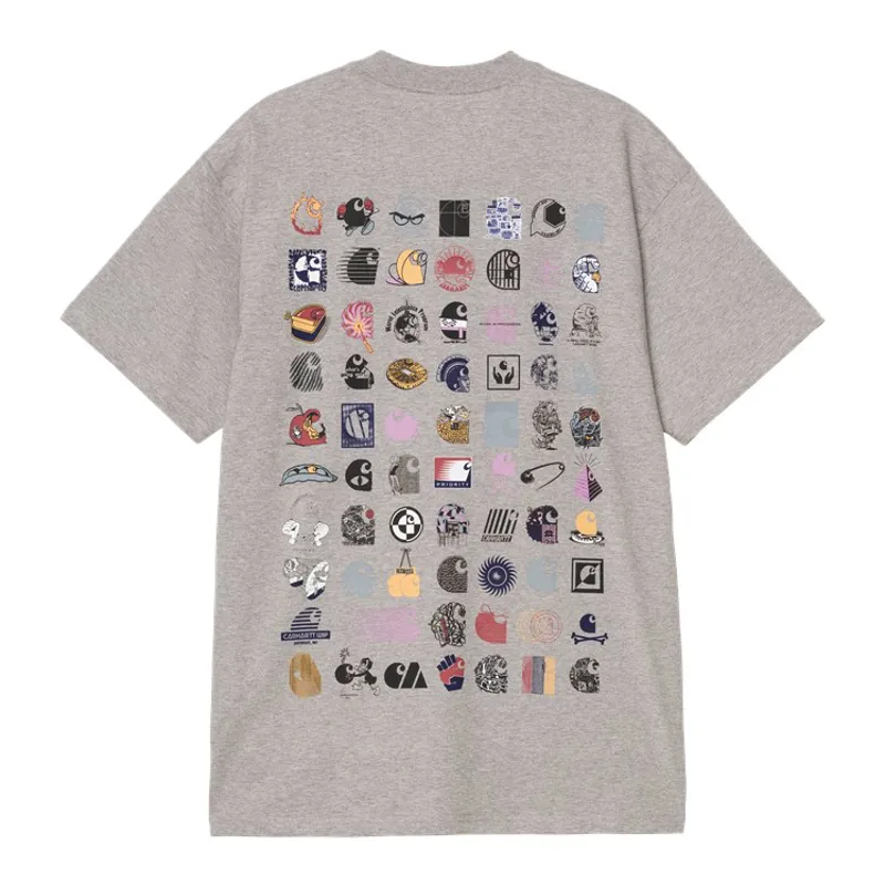 Carhartt WIP C Logo Archive T-Shirt - Grey Heather-1