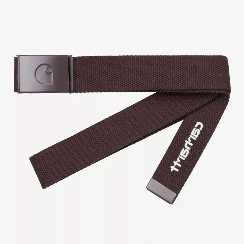 Carhartt WIP C-Logo Tonal Belt - Palisander/White