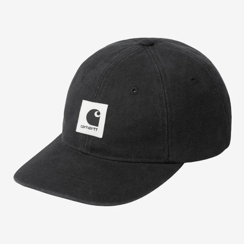 Carhartt WIP Canvas Cap - Black Stone Washed