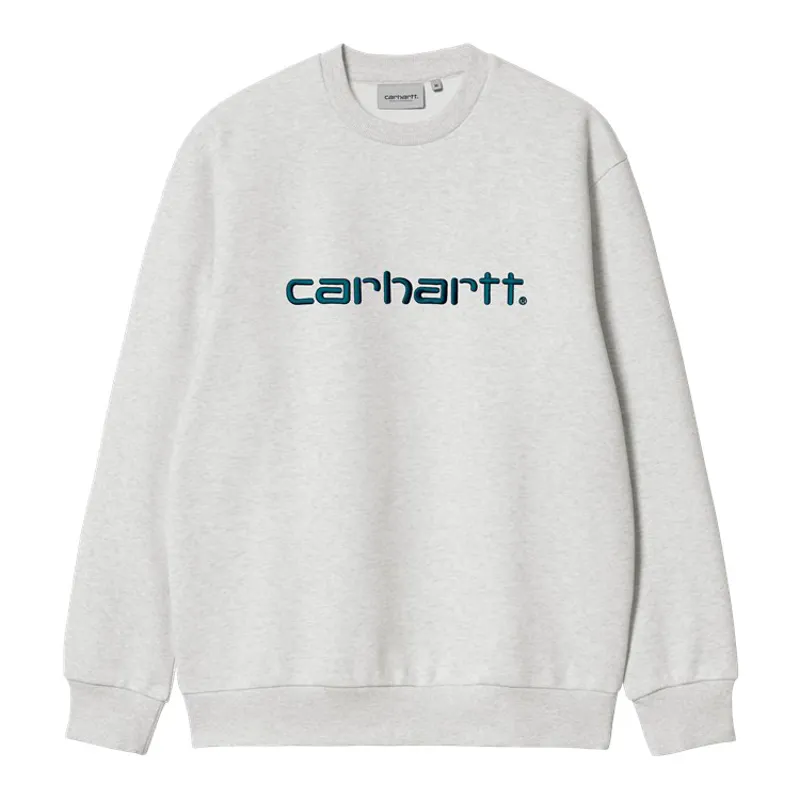 Carhartt WIP Carhartt Sweat - Ash Heather/Duck Blue