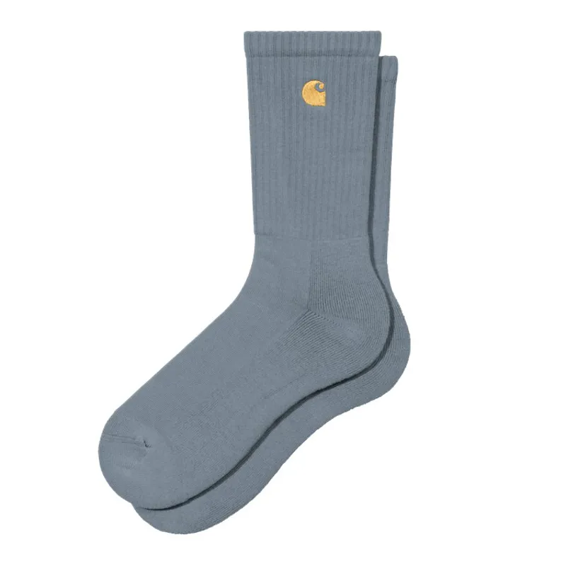 Carhartt WIP Chase Socks - Cozy Blue/Gold