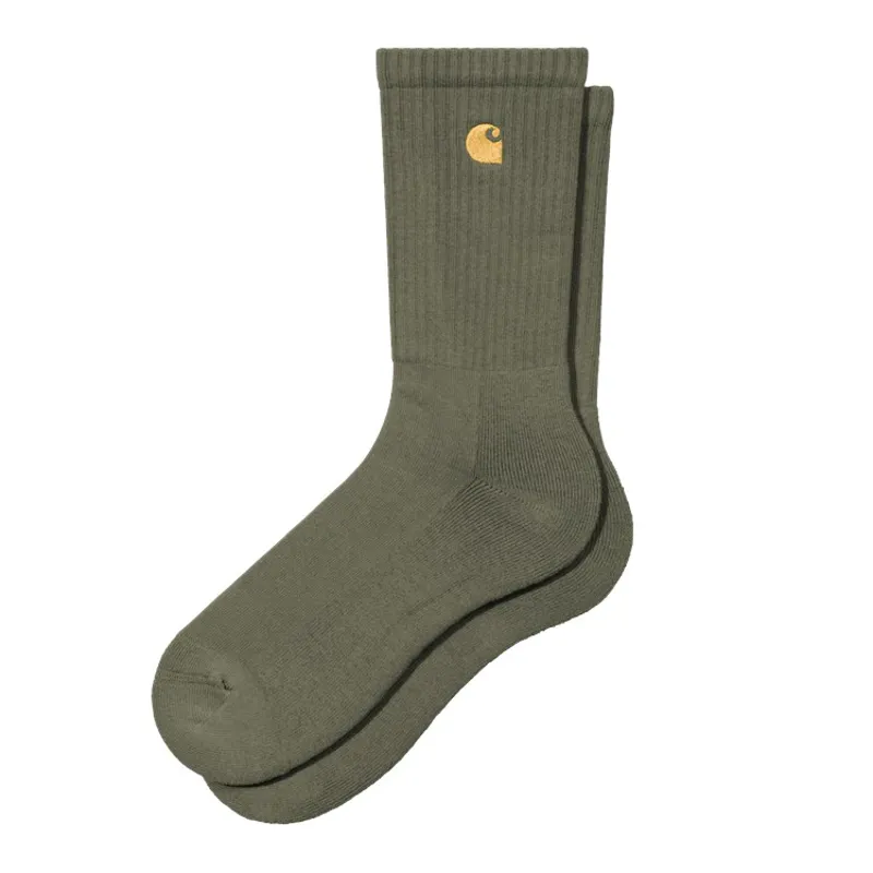 Carhartt WIP Chase Socks - Leaf/Gold