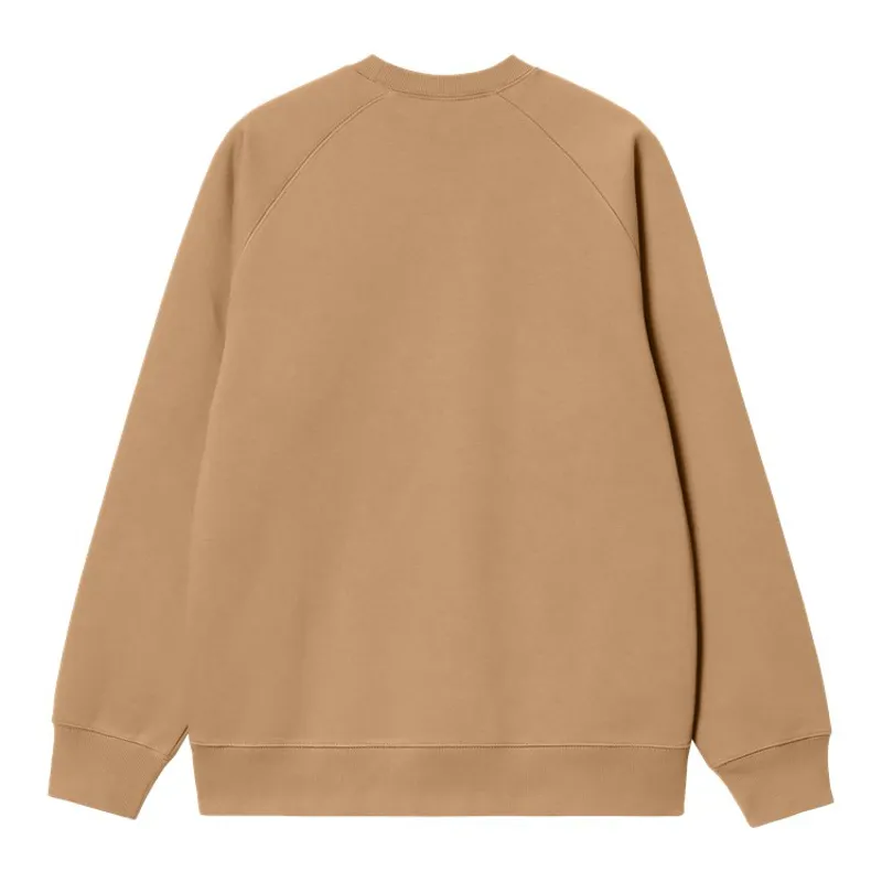 Carhartt WIP Chase Sweat - Peanut/Gold-1
