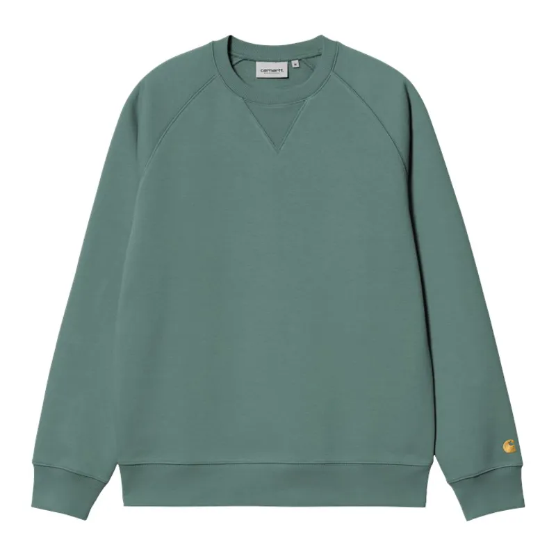Carhartt WIP Chase Sweat - Silver Pine/Gold