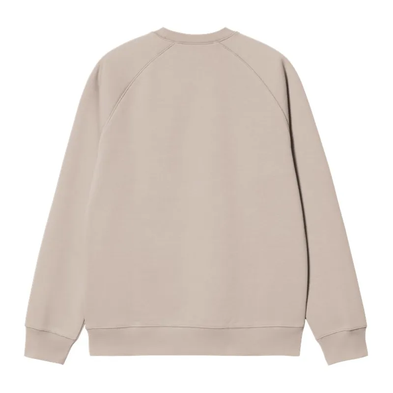 Carhartt WIP Chase Sweat - Dusky Beige/Gold-1