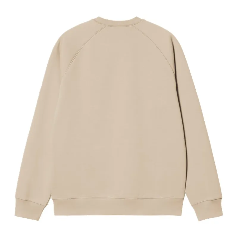 Carhartt WIP Chase Sweat - Fleur De Sel/Gold-1