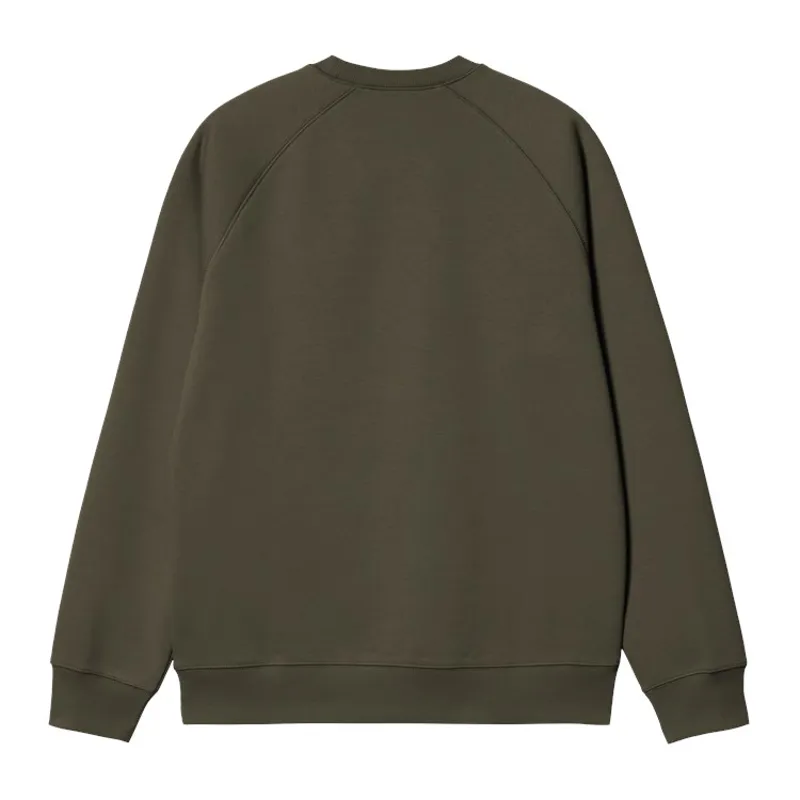 Carhartt WIP Chase Sweat - Olive/Gold-1
