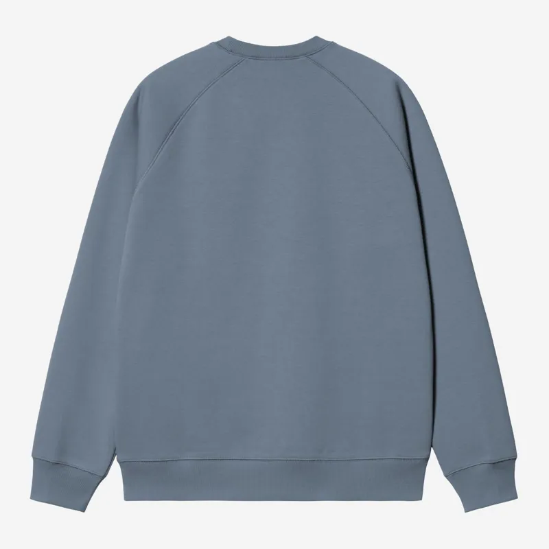 Carhartt WIP Chase Sweat - Icesheet/Gold-1