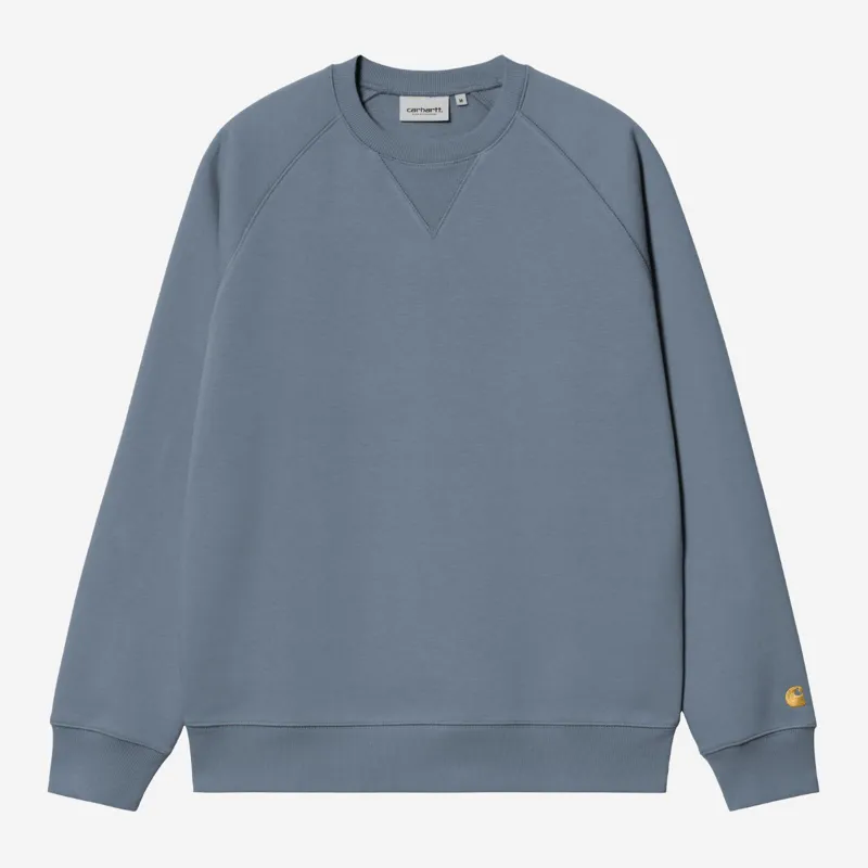 Carhartt WIP Chase Sweat - Icesheet/Gold