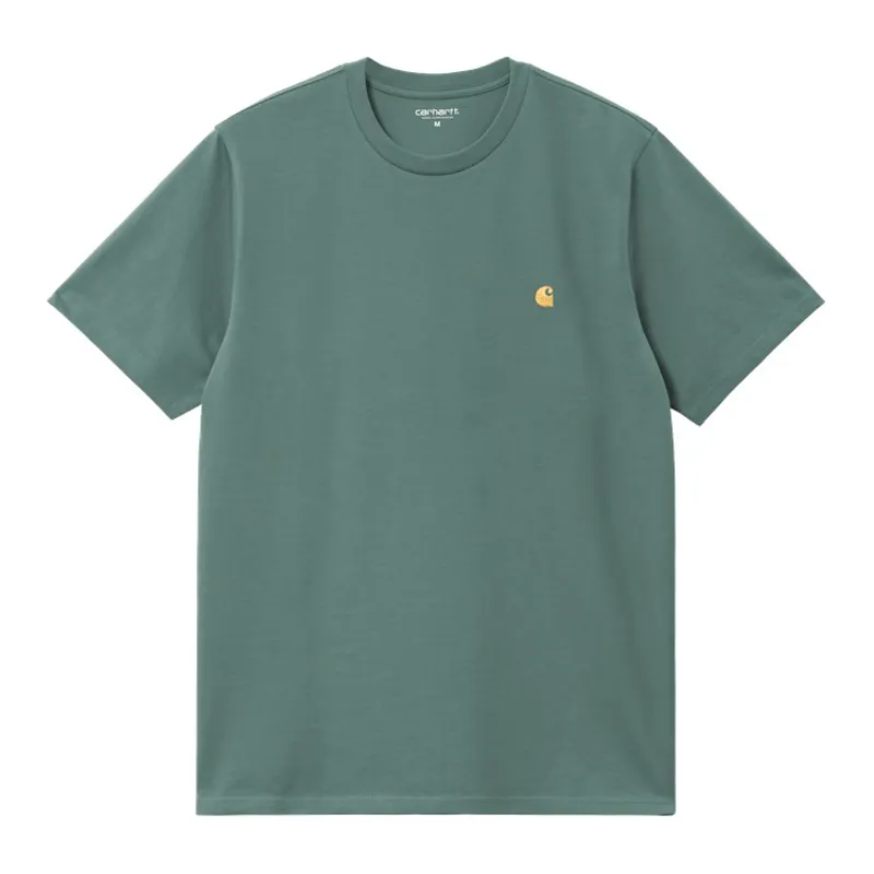 Carhartt WIP Chase T-Shirt - Silver Pine/Gold