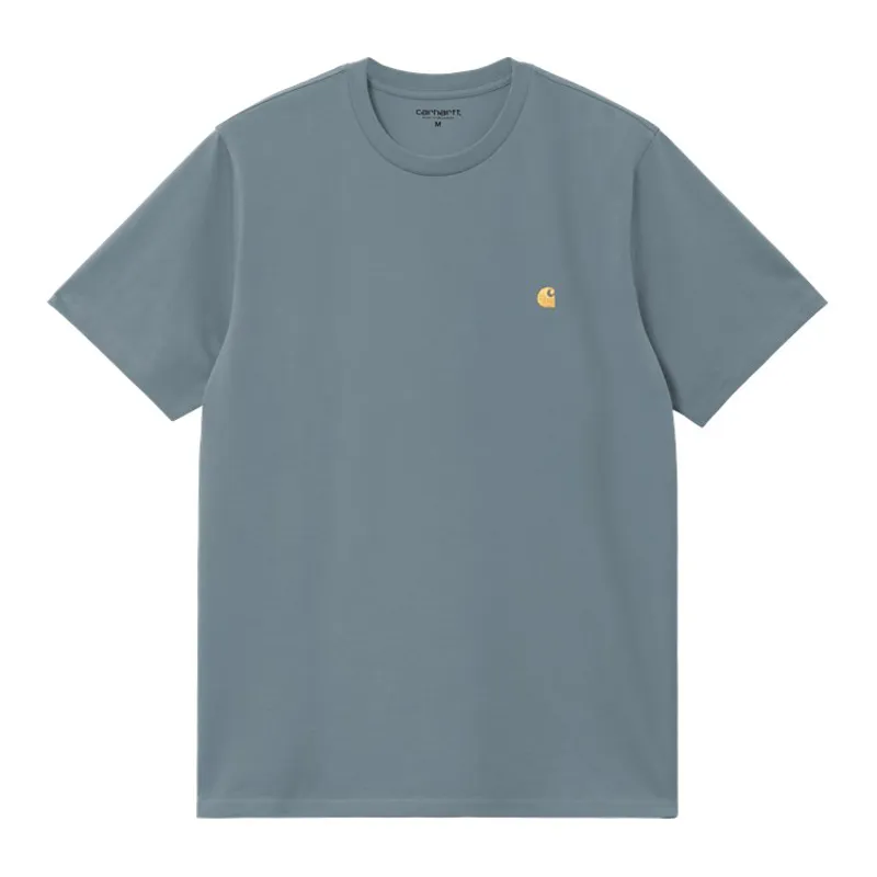 Carhartt WIP Chase T-Shirt - Angelite/Gold