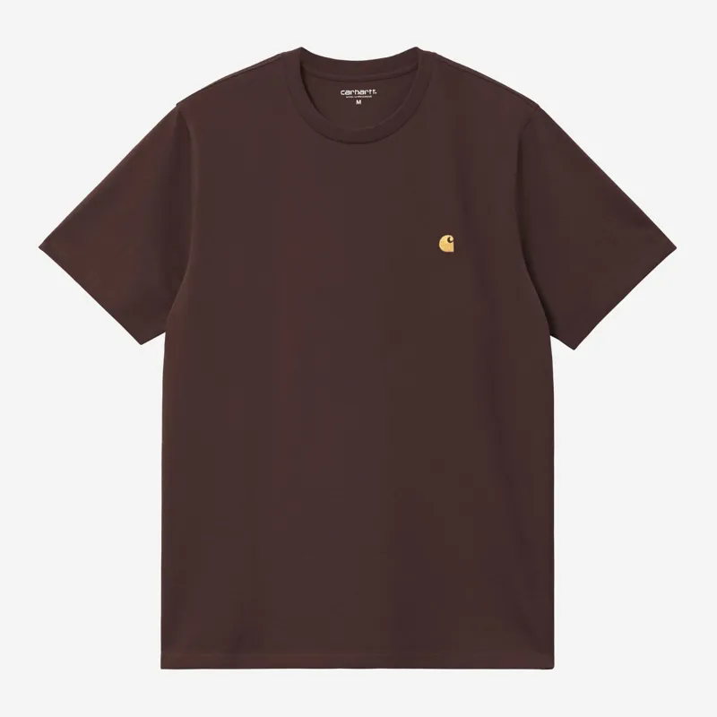 Carhartt WIP Chase T-Shirt - Palisander/Gold