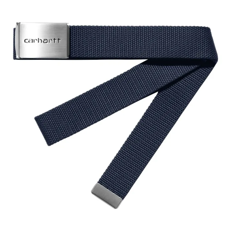 Carhartt WIP Clip Belt Chrome - Air Force Blue