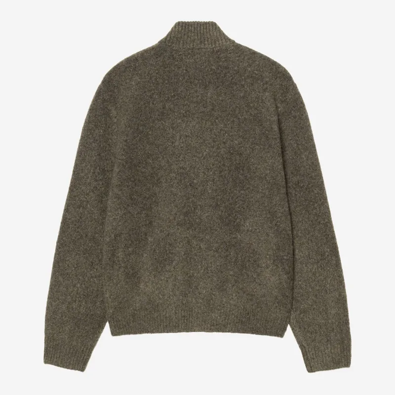 Carhartt WIP Curtis Sweater Jacket - Tangled Shungite-1