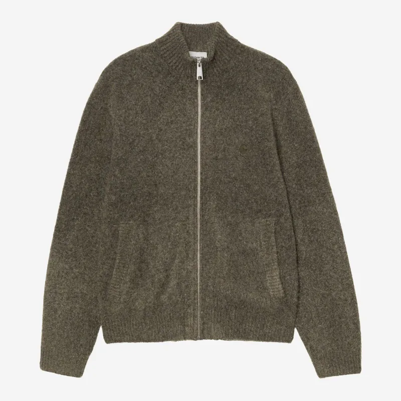 Carhartt WIP Curtis Sweater Jacket - Tangled Shungite
