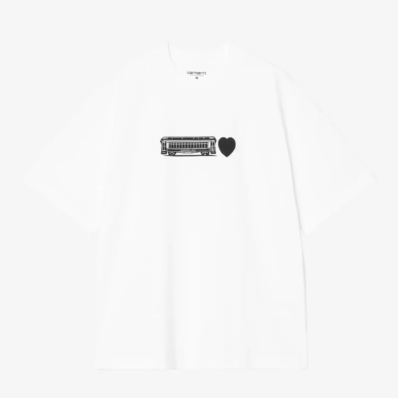 Carhartt WIP Deconstructed Label T-Shirt - White