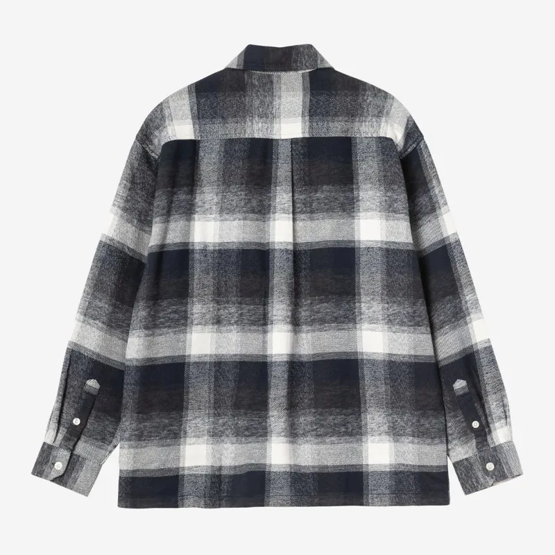 Carhartt WIP Esterson Shirt Esterson Check - Dark Navy-1