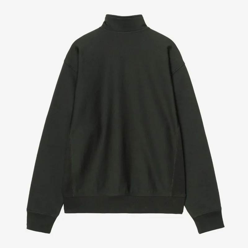 Carhartt WIP Half Zip American Script Sweat - Raven-1