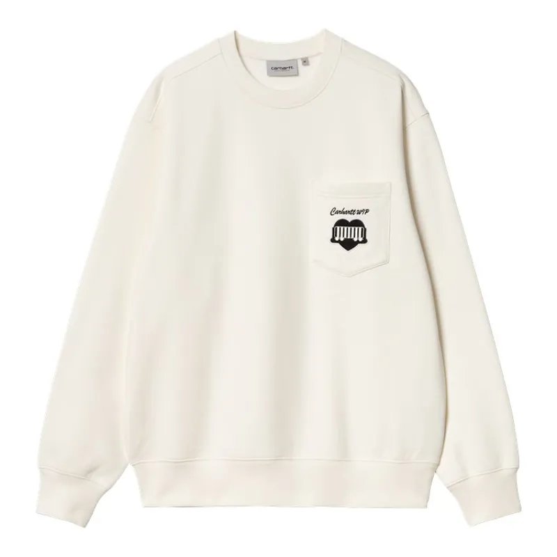 Carhartt WIP Heart Train Pocket Sweat - Wax