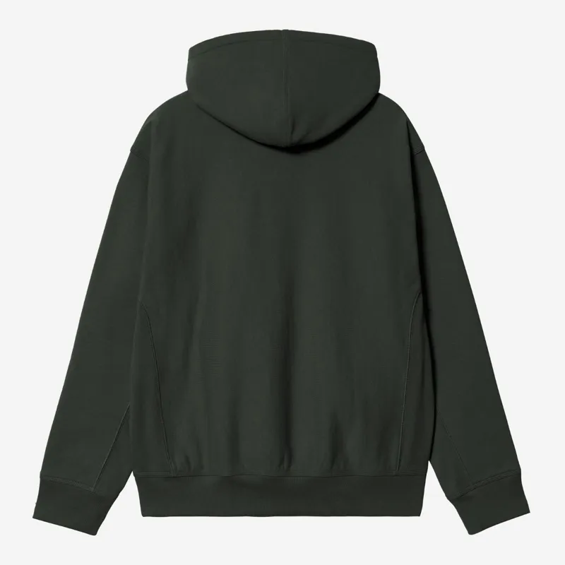 Carhartt WIP Hooded American Script Sweat - Raven-1