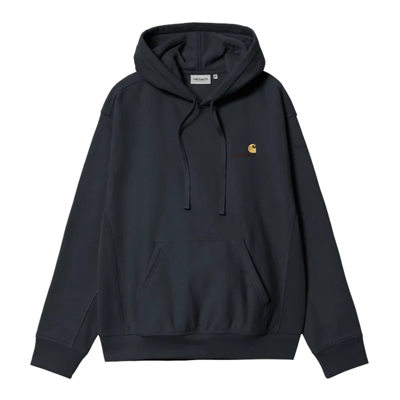 Carhartt WIP Hooded American Script Sweat - Deep Night