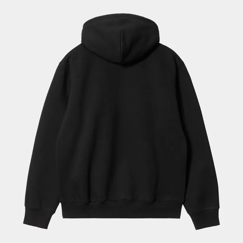Carhartt WIP Hooded Carhartt Sweat - Black/White-1