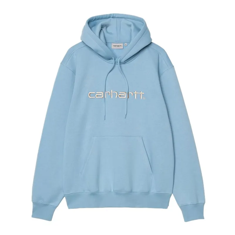 Carhartt WIP Hooded Carhartt Sweat - Bluebird/Fleur De Sel