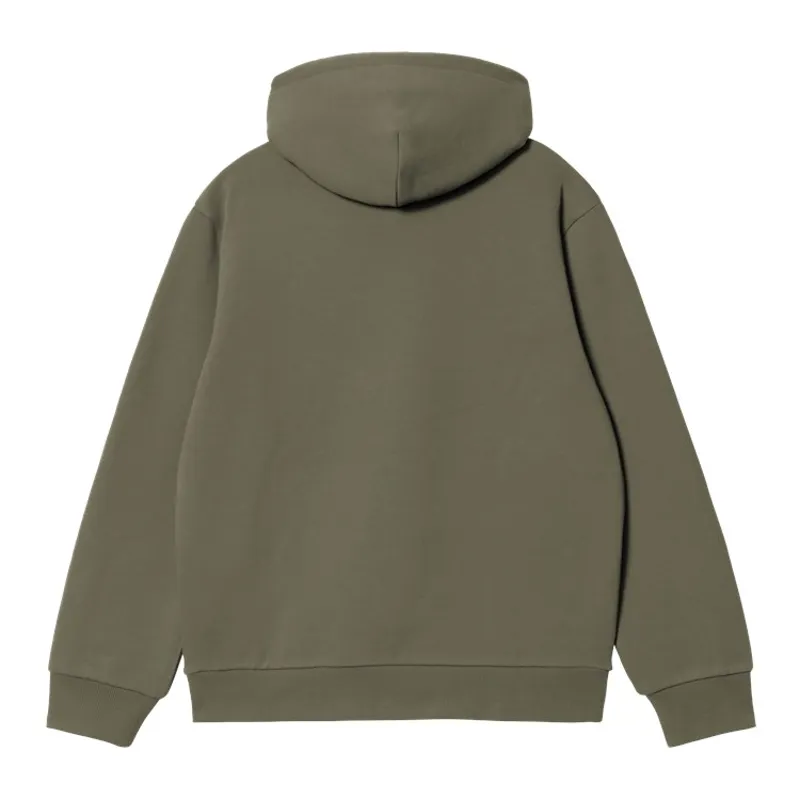 Carhartt WIP Hooded Carhartt Sweat - Leaf/Tourmaline-1