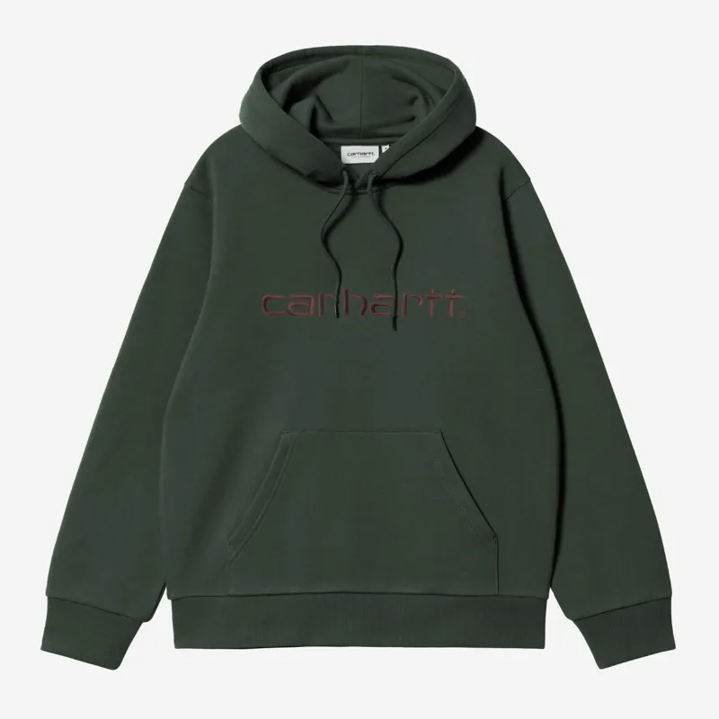 Carhartt WIP Hooded Carhartt Sweat - Dark Scarab/Palisander