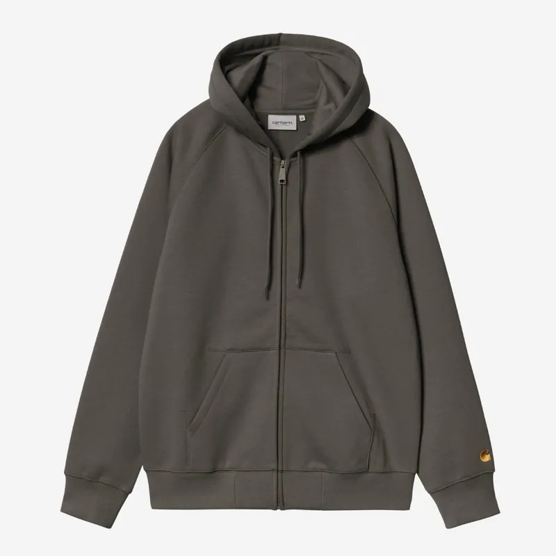 Carhartt WIP Hooded Chase Jacket - Shungite/Gold