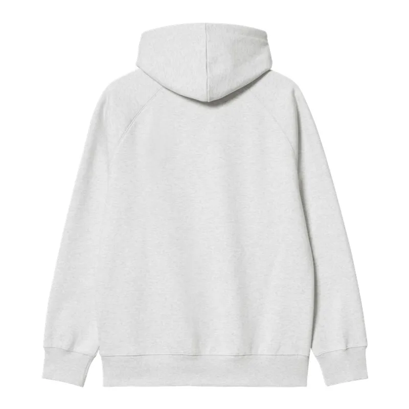 Carhartt WIP Hooded Chase Sweat - Ash Heather/Gold-1