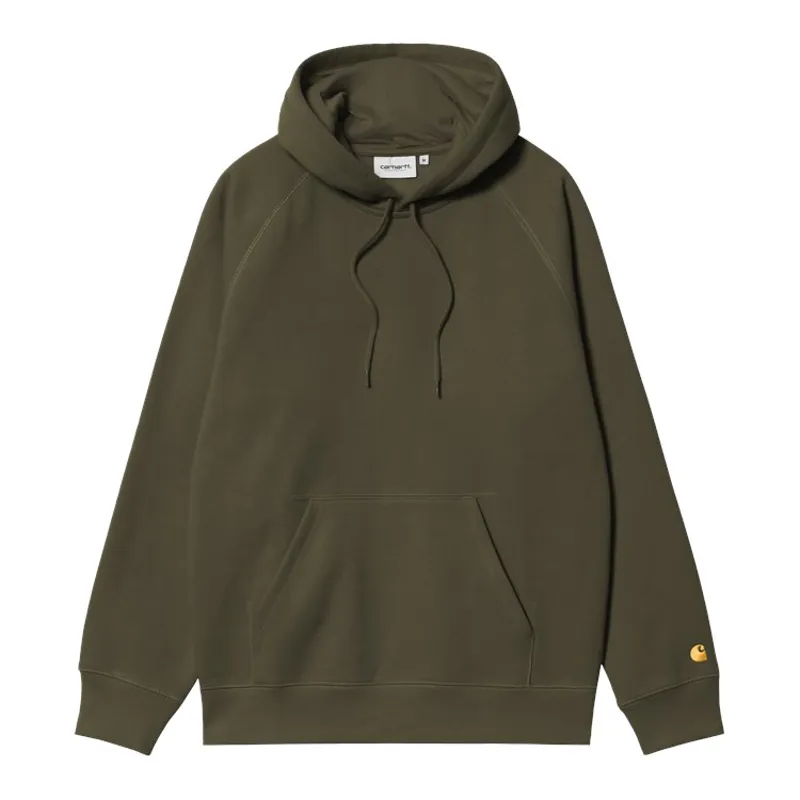 Carhartt WIP Hooded Chase Sweat - Olive/Gold