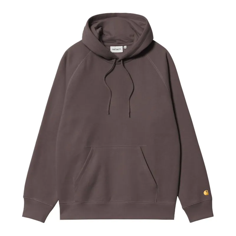 Carhartt WIP Hooded Chase Sweat - Shale/Gold