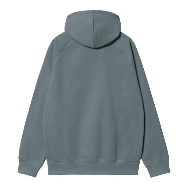Carhartt WIP Hooded Chase Sweat - Cozy Blue/Gold-1