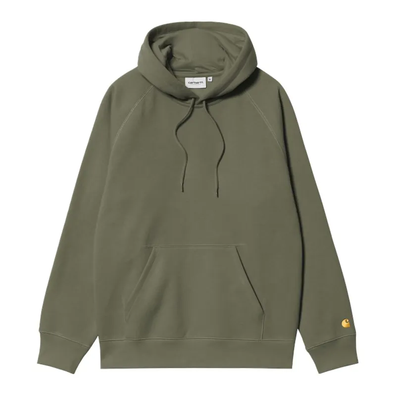 Carhartt WIP Hooded Chase Sweat - Leaf/Gold