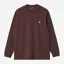 Carhartt WIP LS Chase T-Shirt - Palisander/Gold