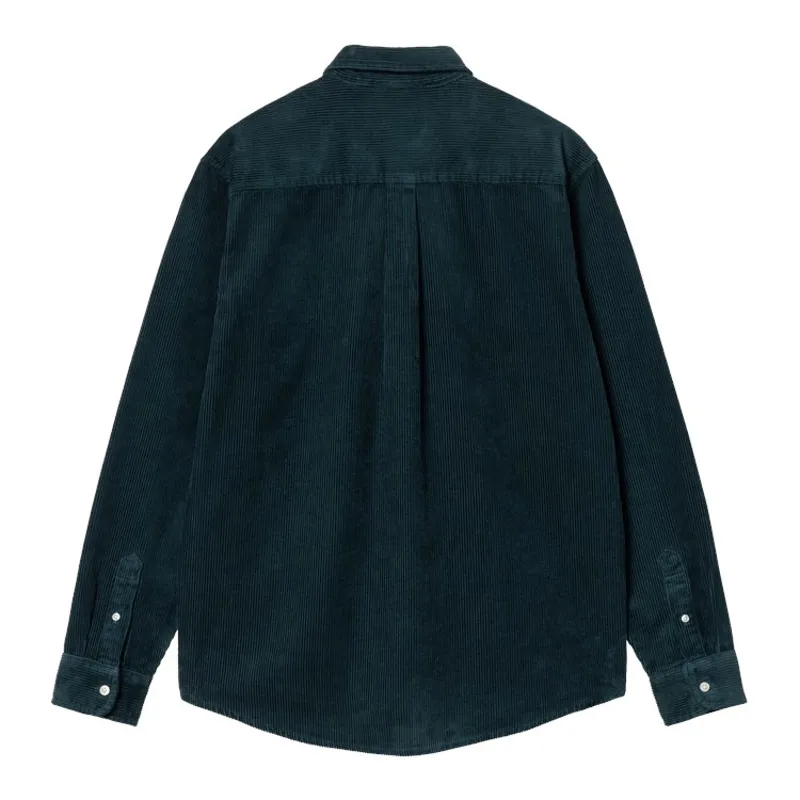 Carhartt WIP Madison Cord Shirt - Duck Blue/Wax-1