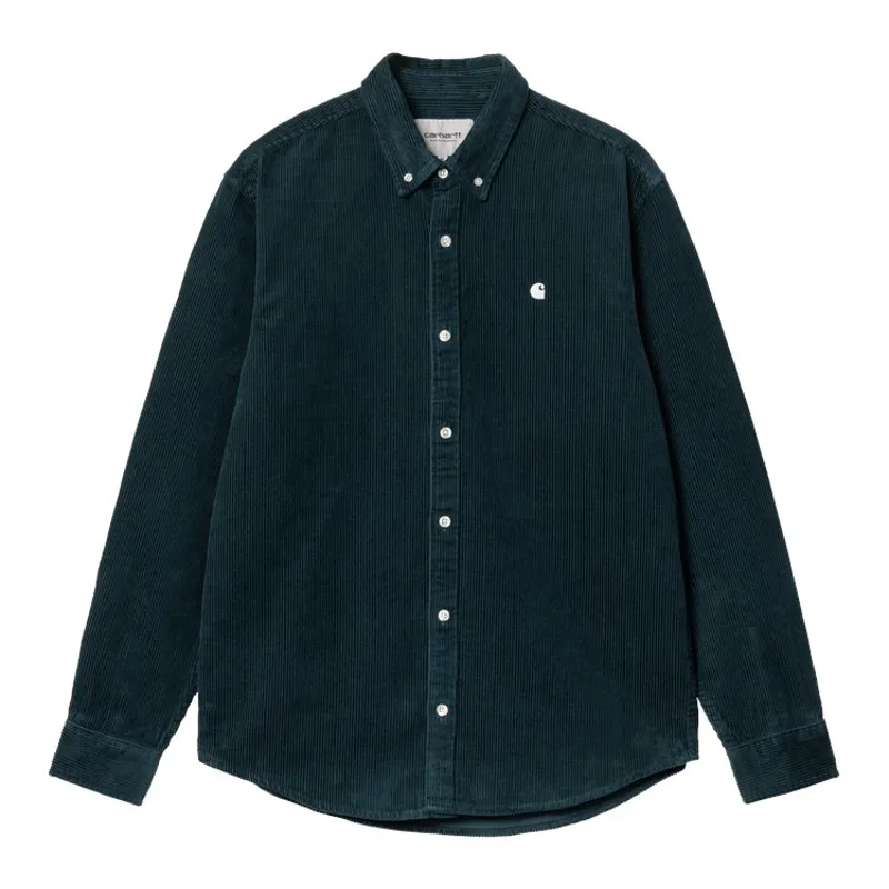 Carhartt WIP Madison Cord Shirt - Duck Blue/Wax