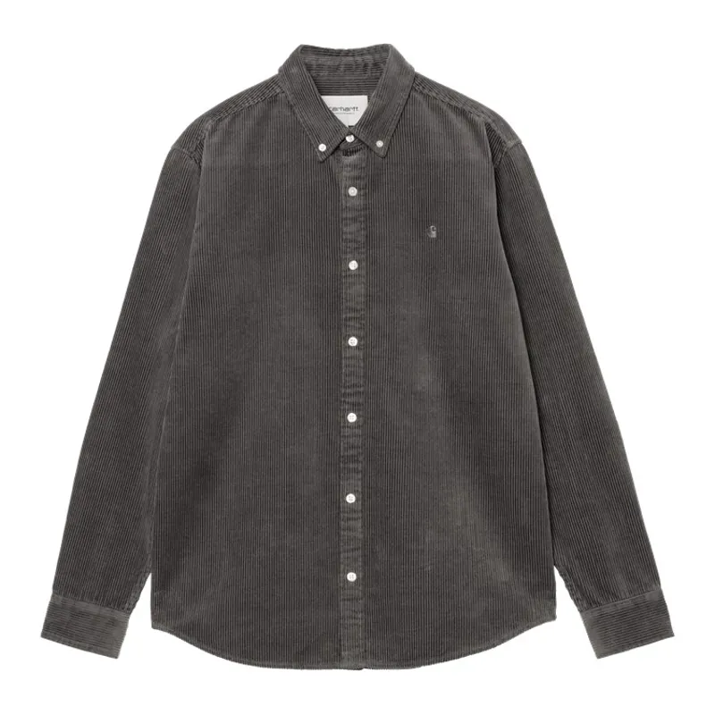 Carhartt WIP Madison Cord Shirt - Graphite/Graphite