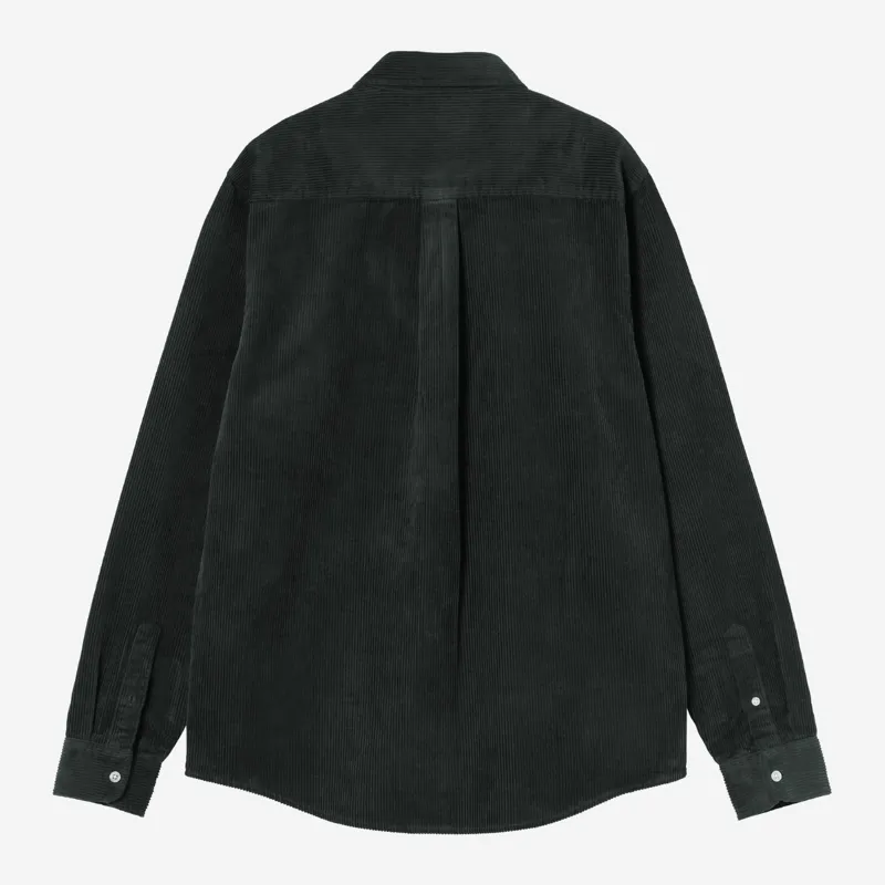 Carhartt WIP Madison Cord Shirt - Raven-1