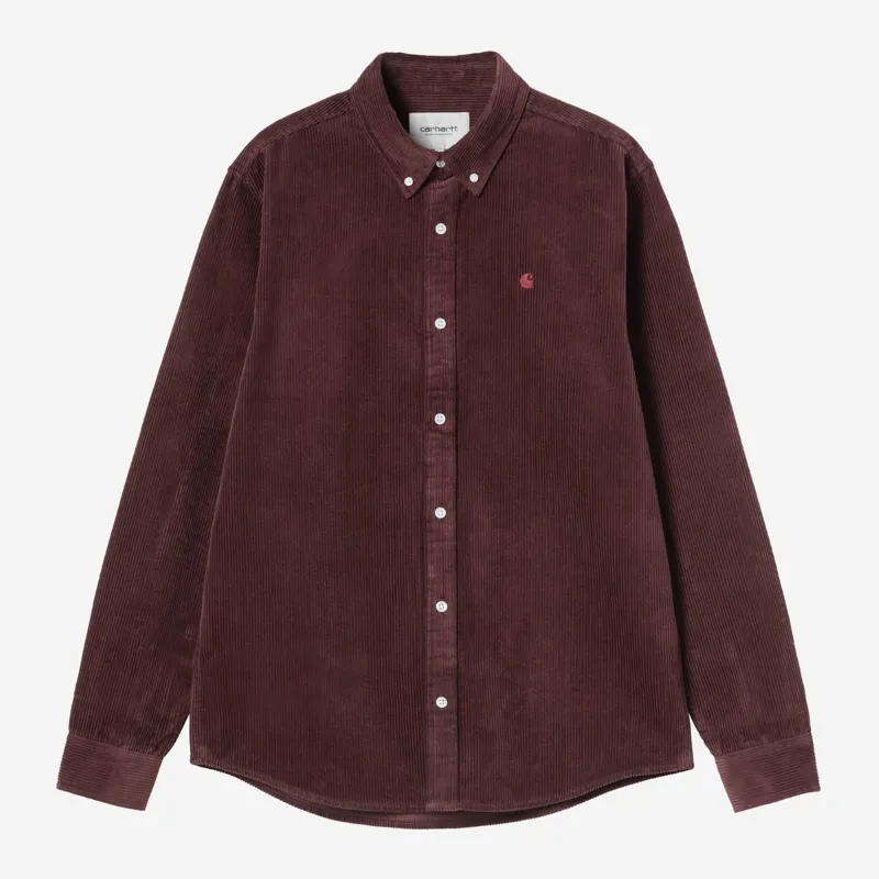 Carhartt WIP Madison Cord Shirt - Amarone