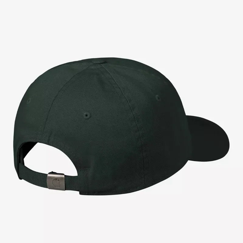 Carhartt WIP Madison Logo Cap - Dark Scarab/White-1